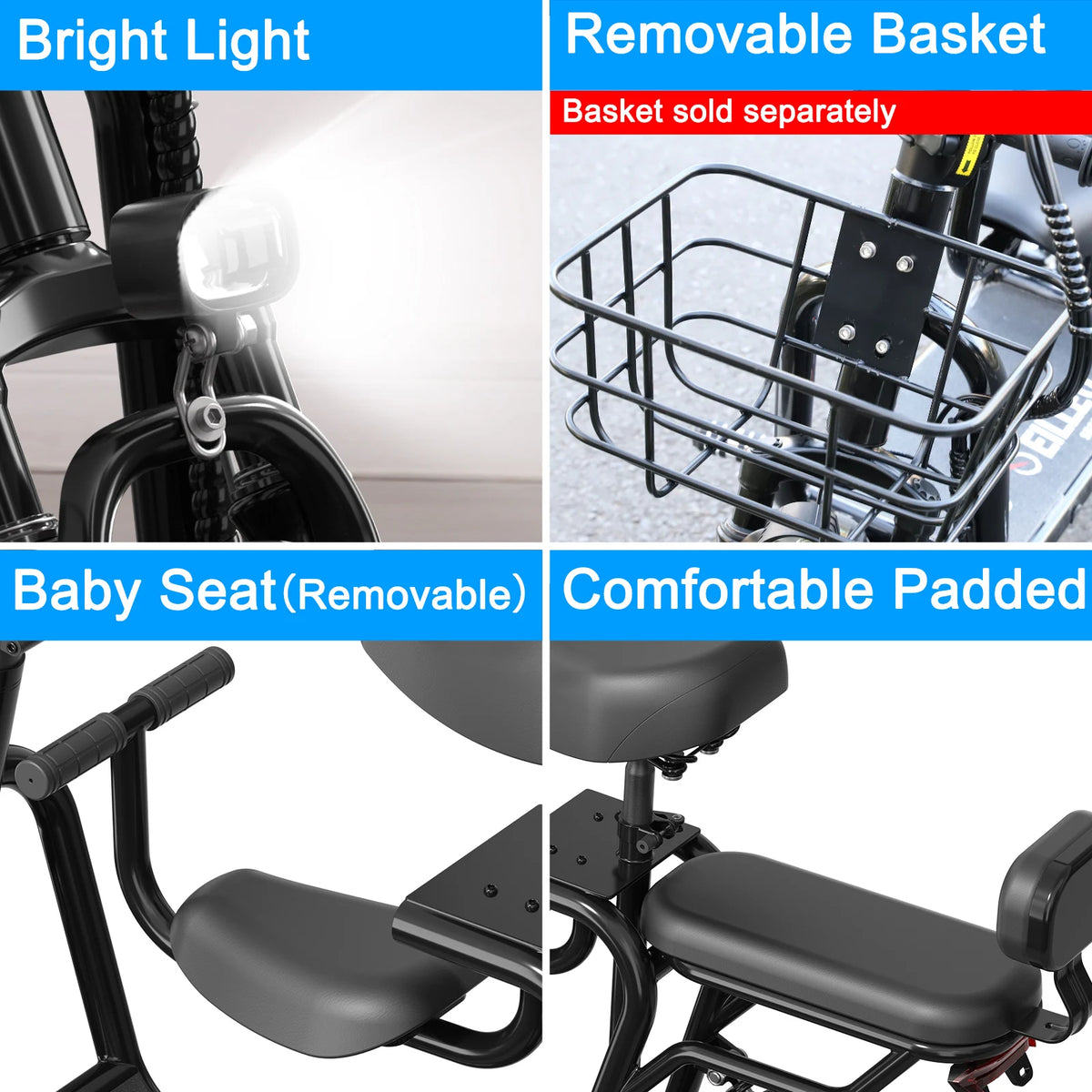 Eilleo Spacewalk Electric Scooter With Seat For Adults