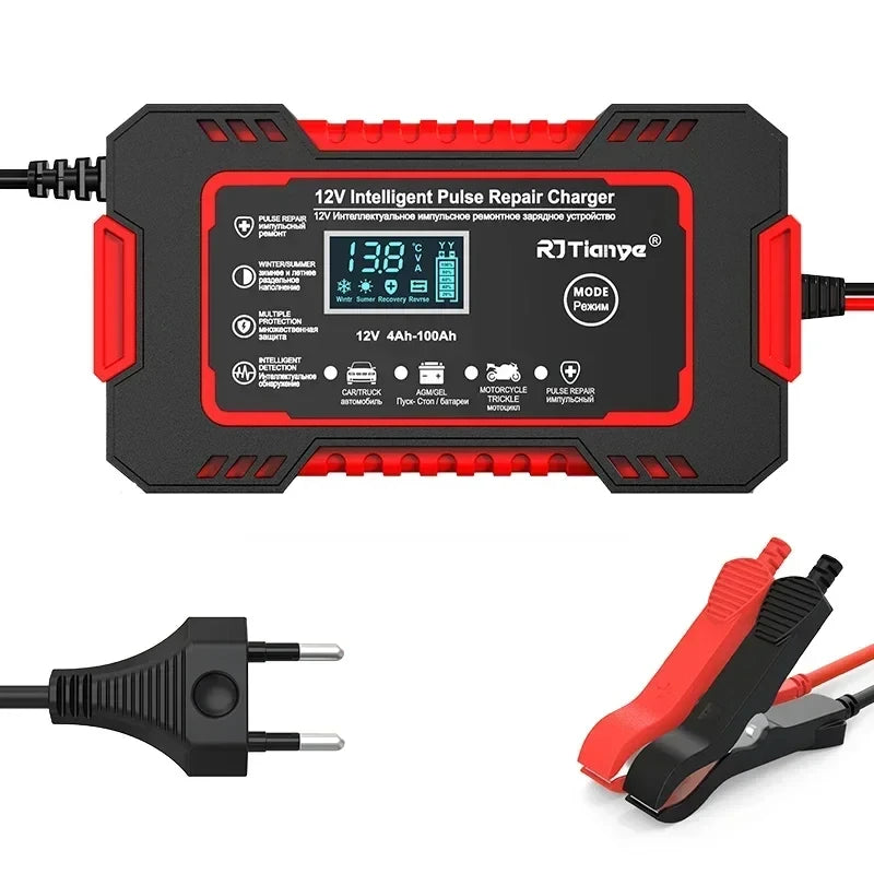 EAFC 12V 6A Touch Screen Lead Acid LCD Battery Charger