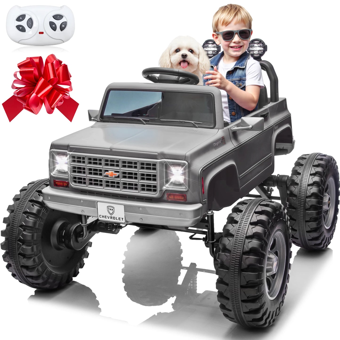 Joyracer Licensed Chevrolet Cheyenne Remote Control Ride On Car