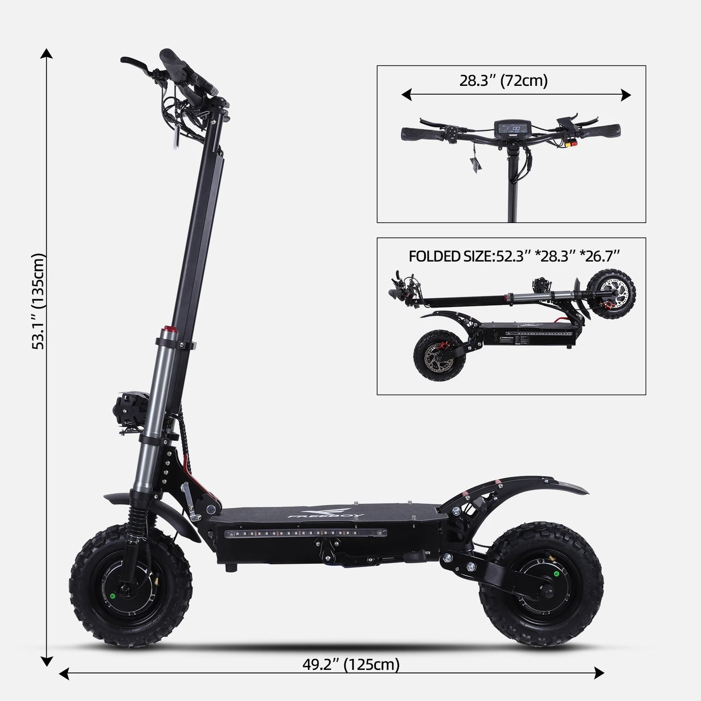 Premium Dual Motor Electric Scooter For Adults With Fat Tires