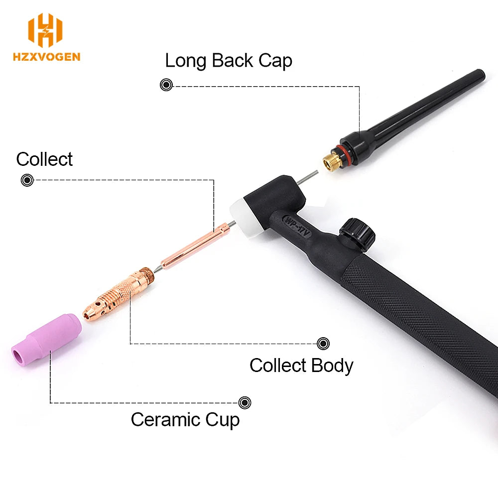 HZXVOGEN WP17V TIG Welding Torch With Quick Connector