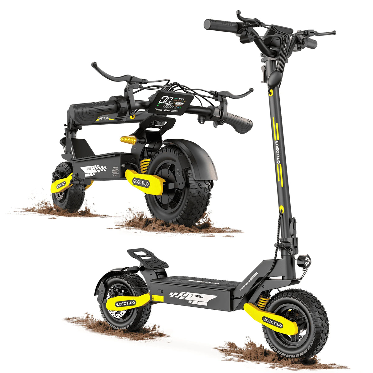 Eoeotwo 1200W Foldable Off Road Electric Scooter With Long Range