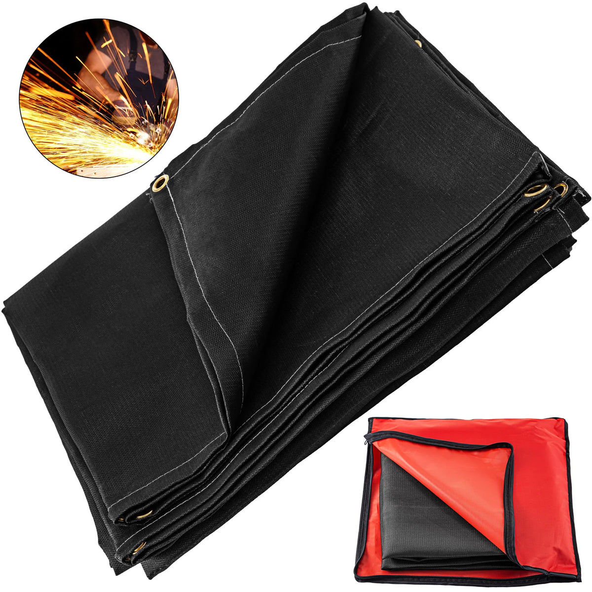 SucceBuy Flame Retardant Fiberglass Welding Fire Safety Blanket