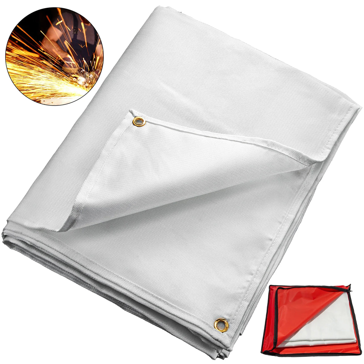 SucceBuy Flame Retardant Fiberglass Welding Fire Safety Blanket