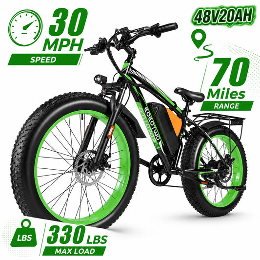 EOEOTWO 1000W Adult Electric Bicycle With 20Ah Battery