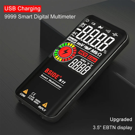 BSIDE Smart Handheld Digital Multimeter Tester For Voltage And Capacitance