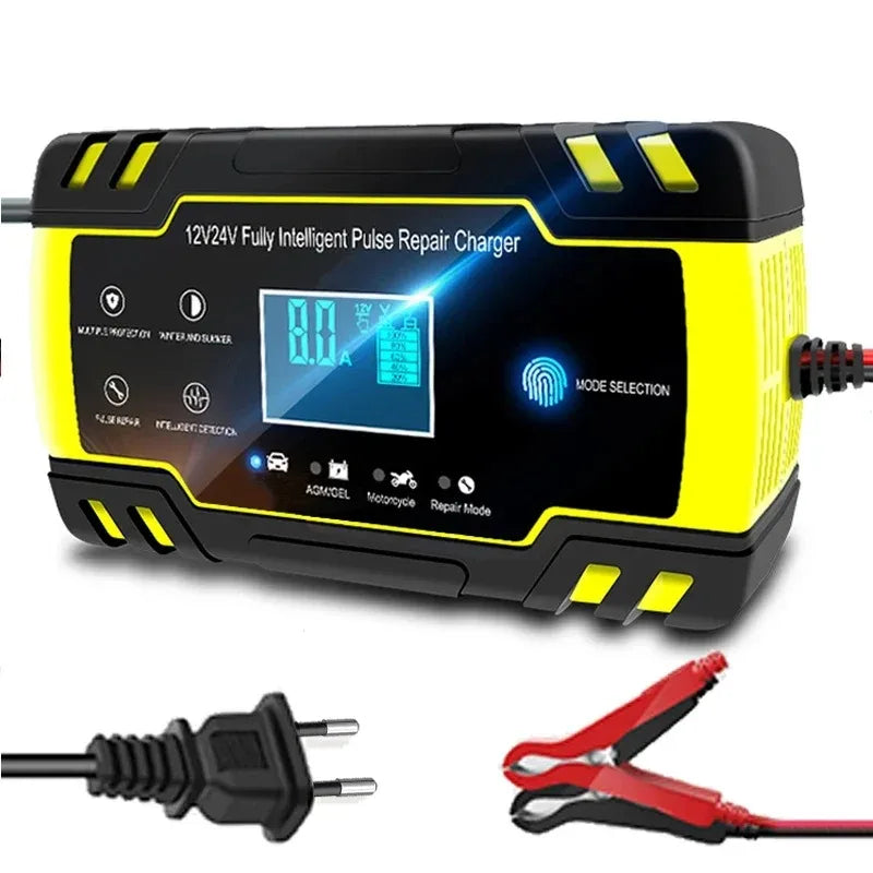 EAFC Automatic 12V 24V 8A Digital LCD Lead Acid Battery Charger