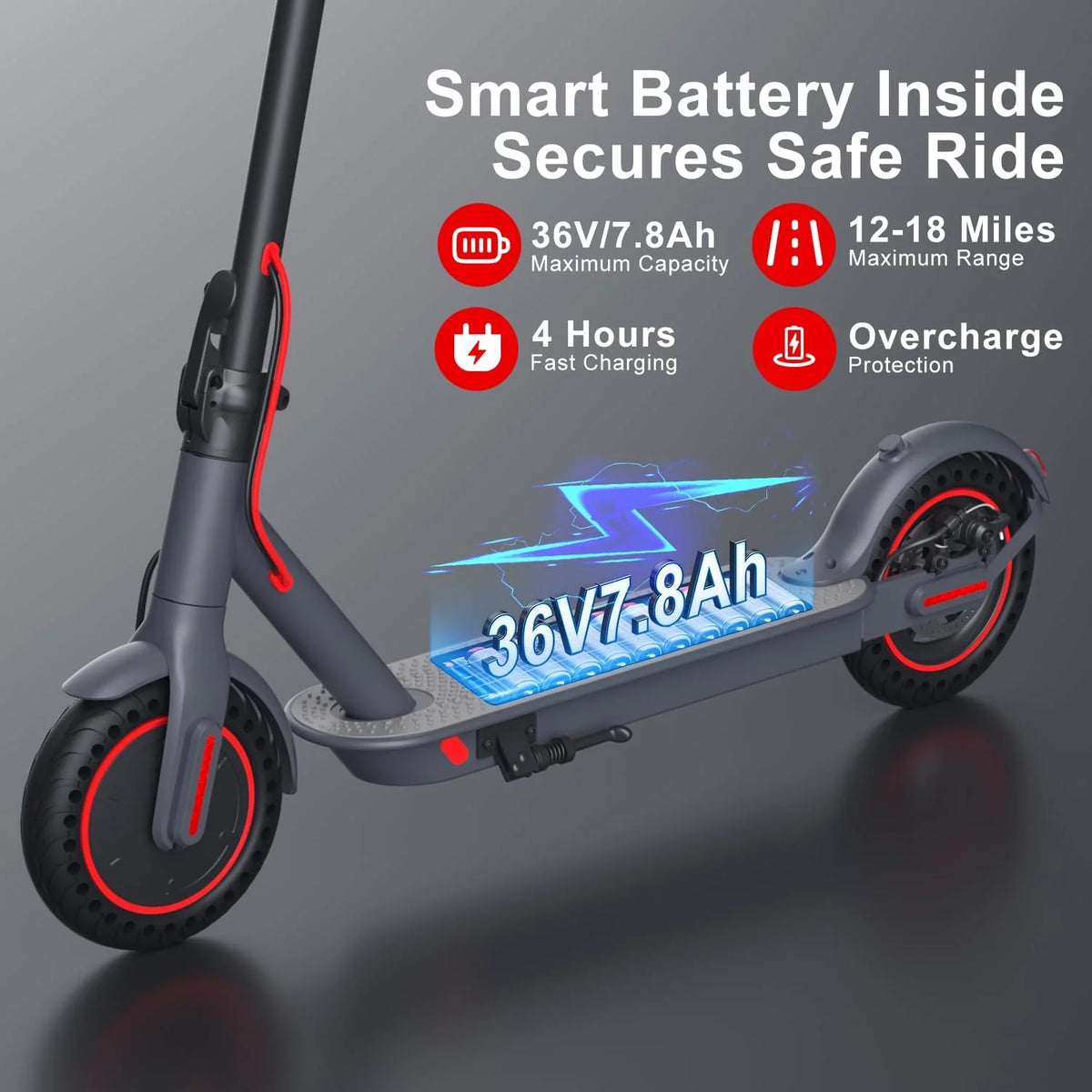 OBX 500W Foldable Electric Scooter With App Control 21 Mile Range