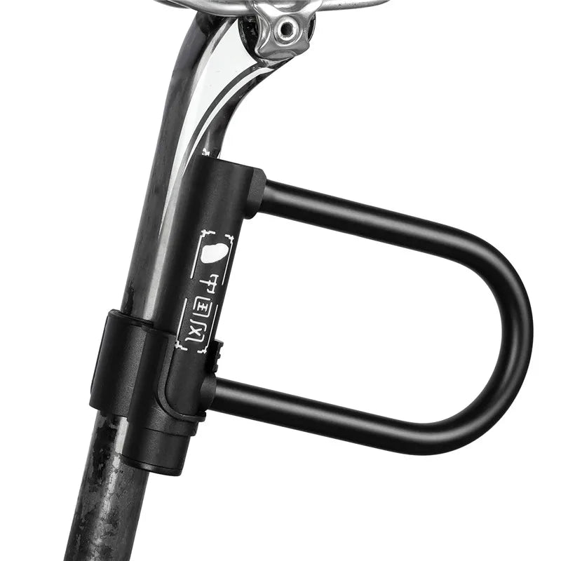 West Biking Portable Steel Bicycle U Lock Anti Theft Security