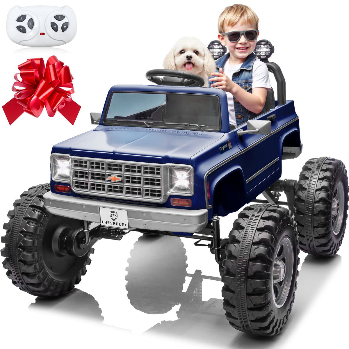 Joyracer Licensed Chevrolet Cheyenne Remote Control Ride On Car