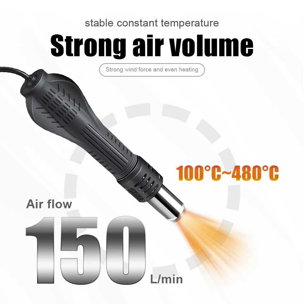JCD 750W Soldering Station With Hot Air Gun LCD Display