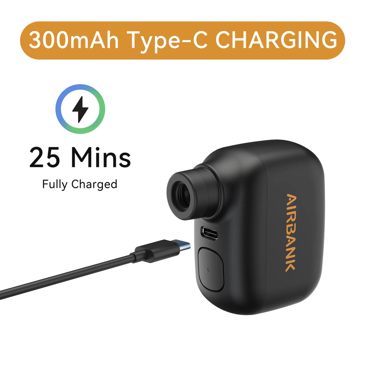 Airbank Portable Electric Bicycle Pump With Digital Display