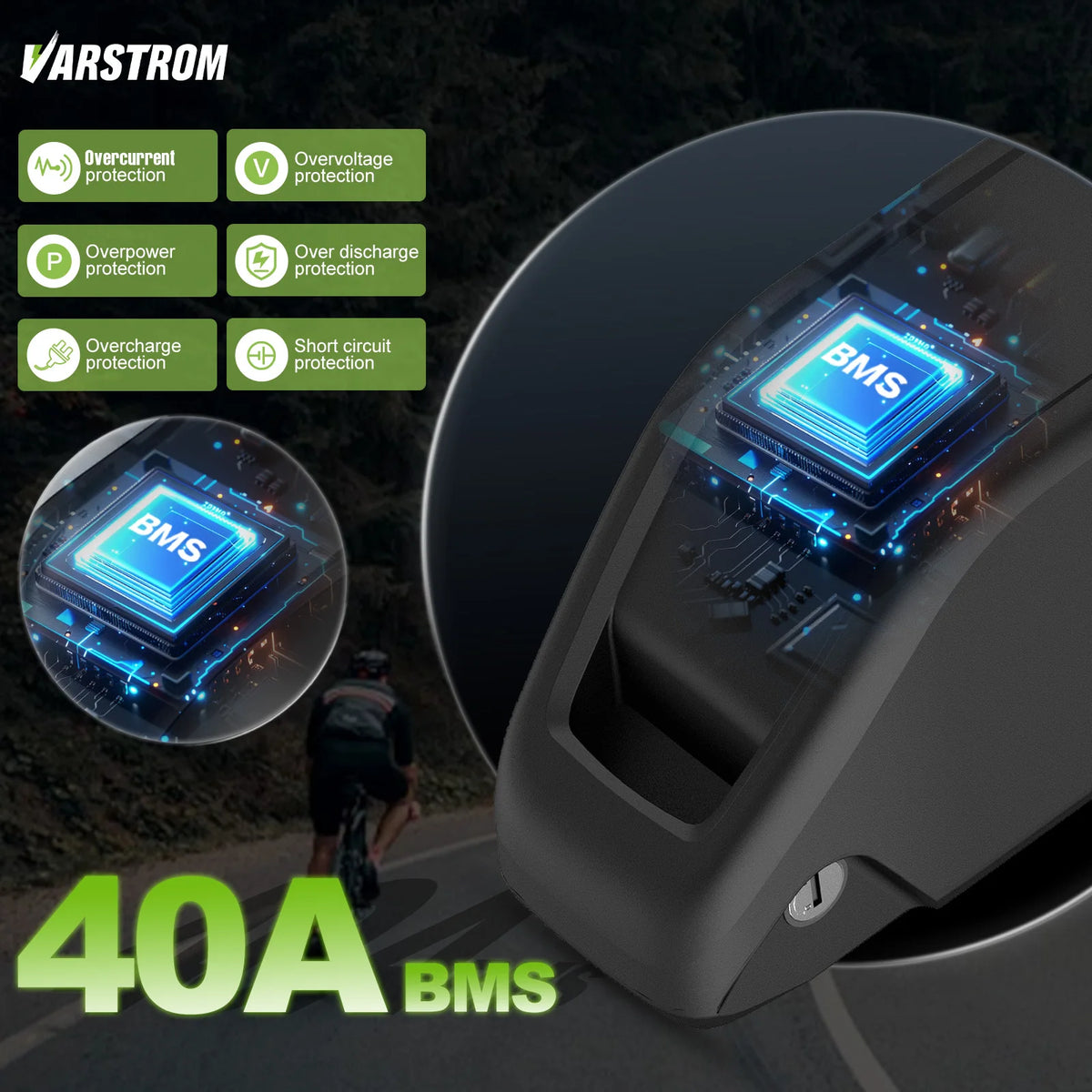 Varstrom Ebike Downtube Lithium Battery For Electric Bikes