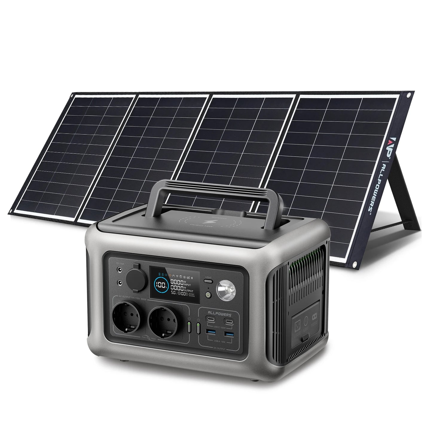 Allpowers Portable Power Station With Lithium Battery 600W
