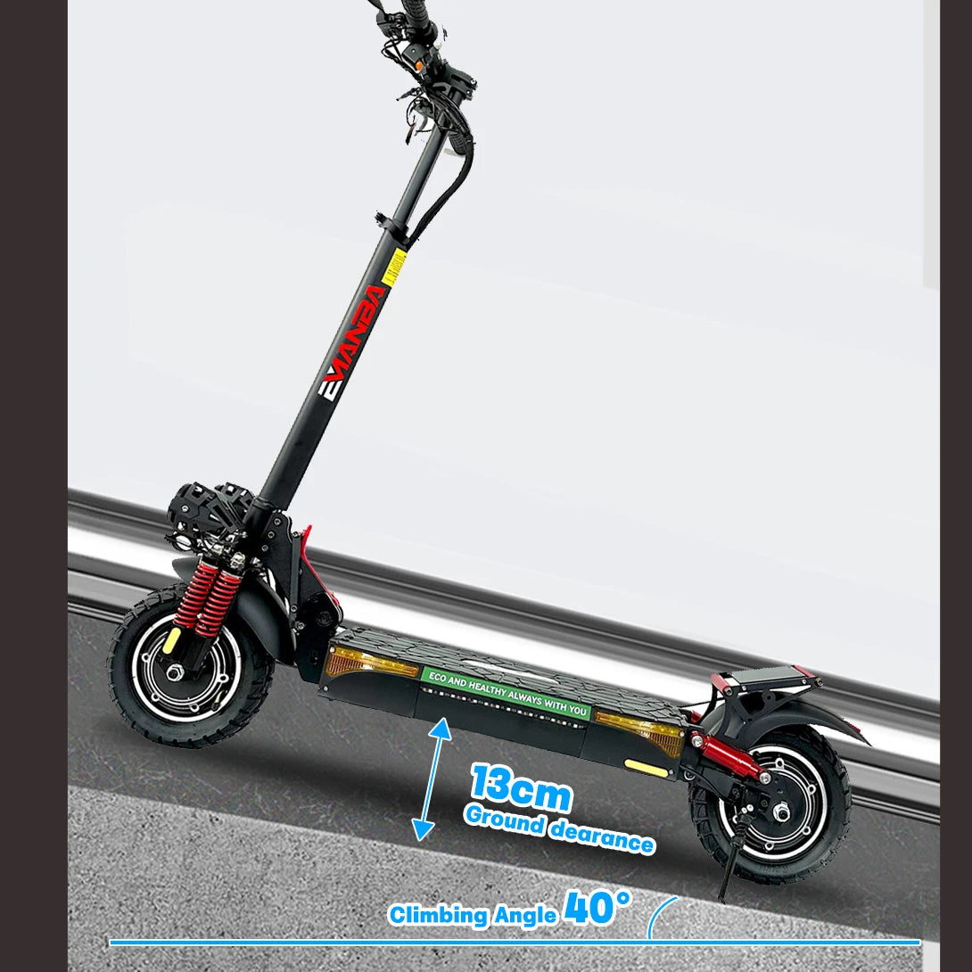 Emanba 1600W Dual Motor Electric Scooter 48V Battery 60Km