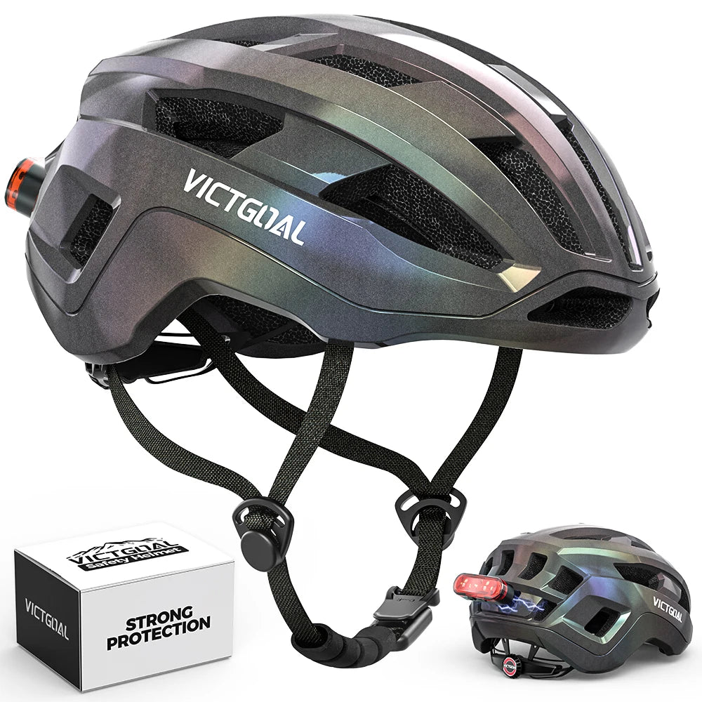 Victgoal Lightweight Cycling Helmet With Magnetic Taillight And Vents