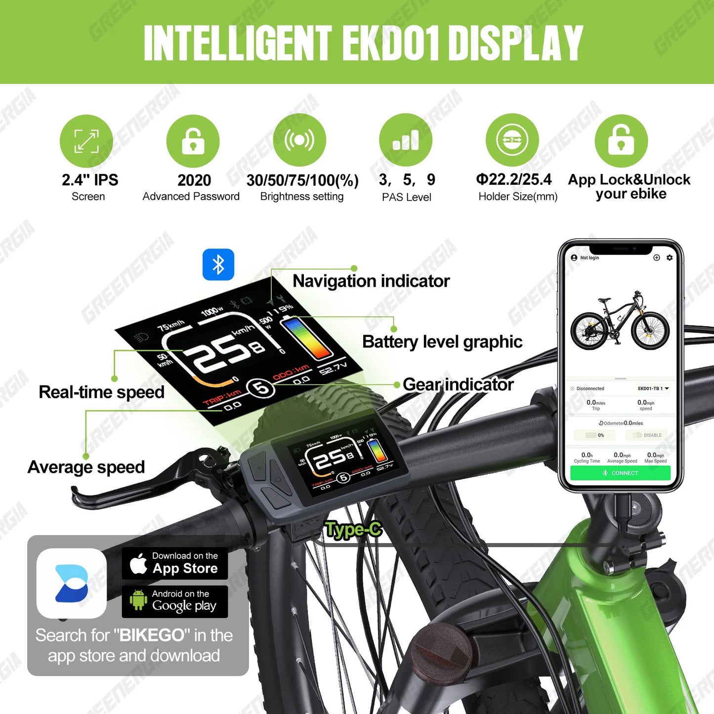 Varstrom Bafang Can Bus Ebike Display With Bluetooth Computer