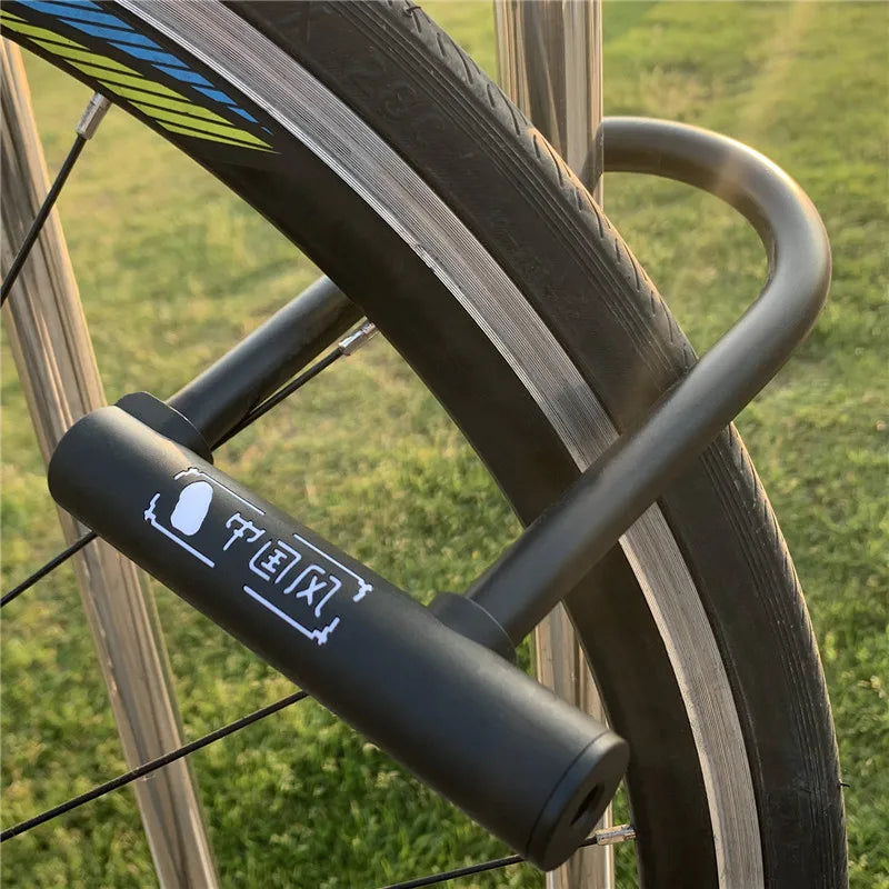 West Biking Portable Steel Bicycle U Lock Anti Theft Security