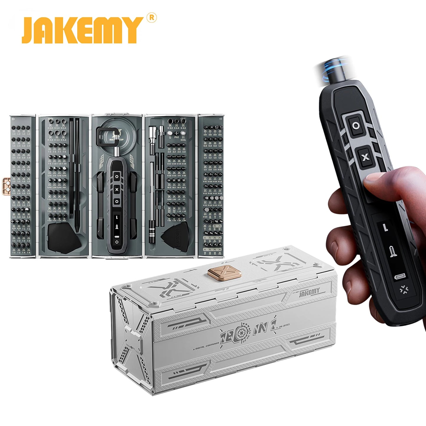 Jakemy 180 In 1 Precision Magnetic Multifunctional Screwdriver Set
