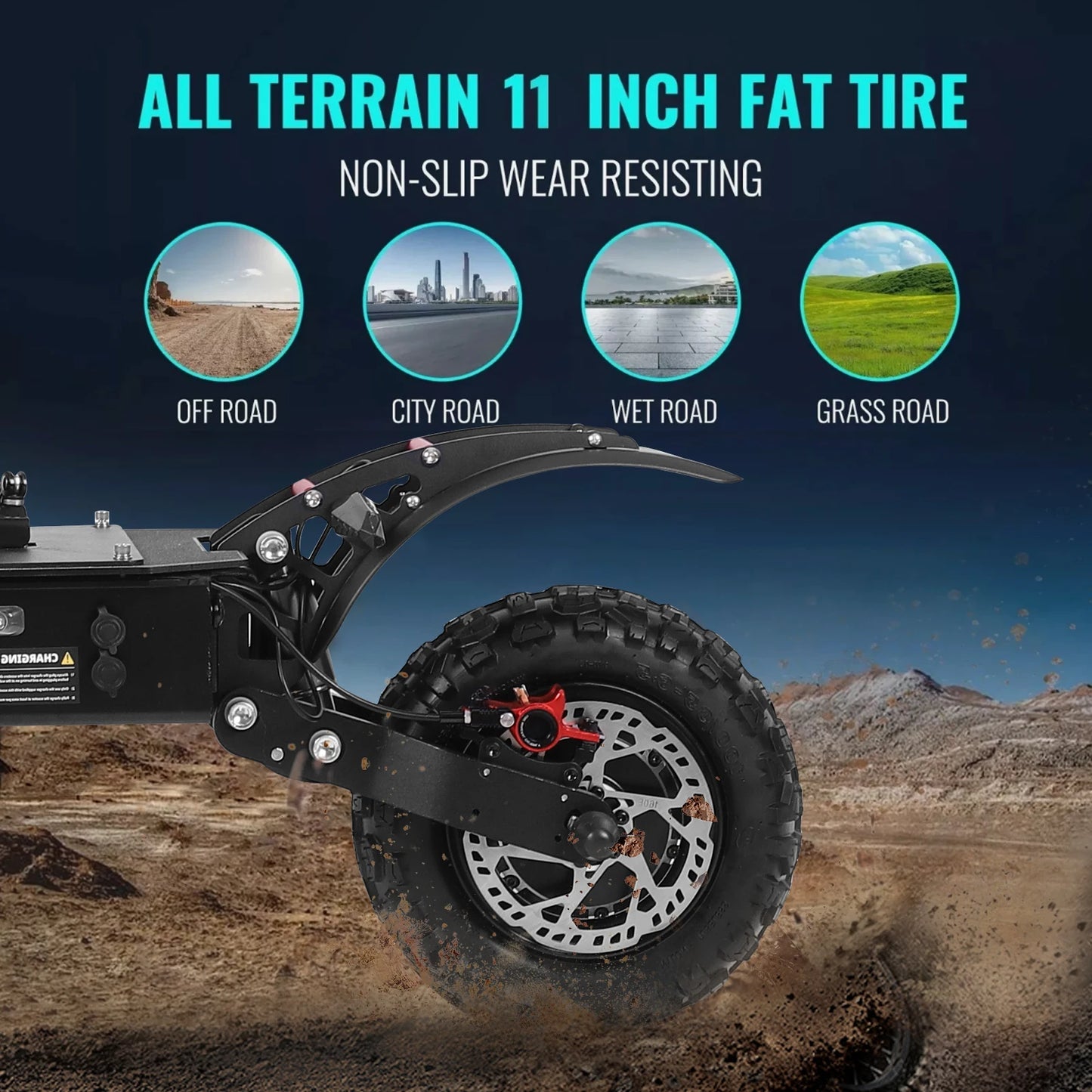Premium Dual Motor Electric Scooter For Adults With Fat Tires