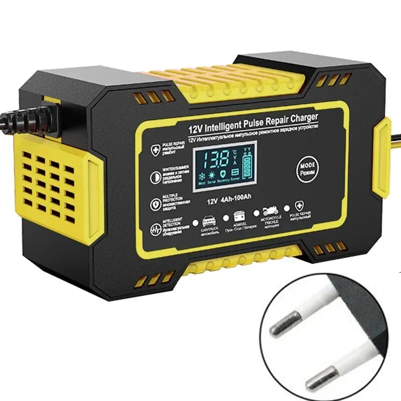 EAFC Automatic 12V 24V 8A Digital LCD Lead Acid Battery Charger