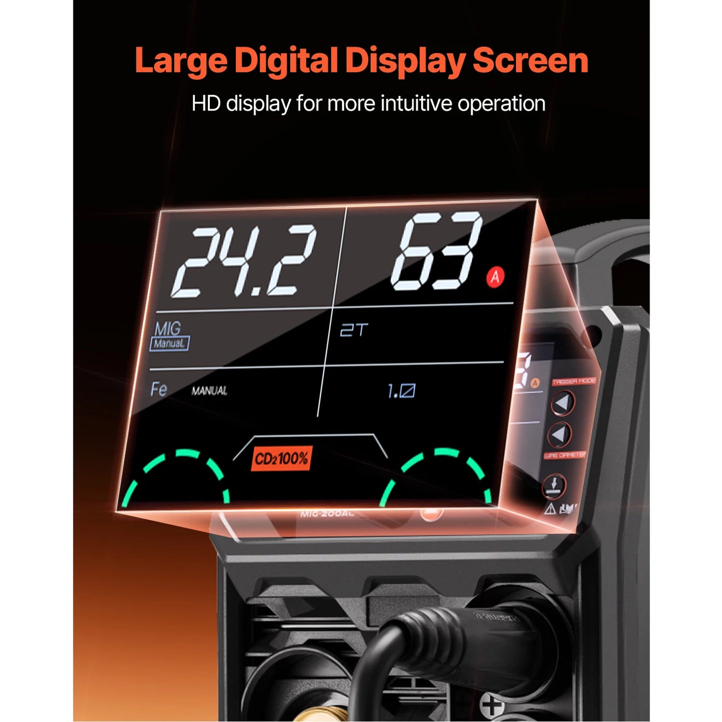 SucceBuy 5 In One MIG Welder With Digital Display