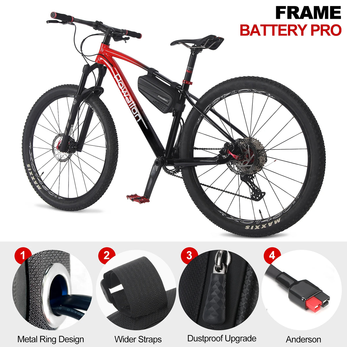 Waterproof Ebike Triangle Battery With Durable Protective Hard Case