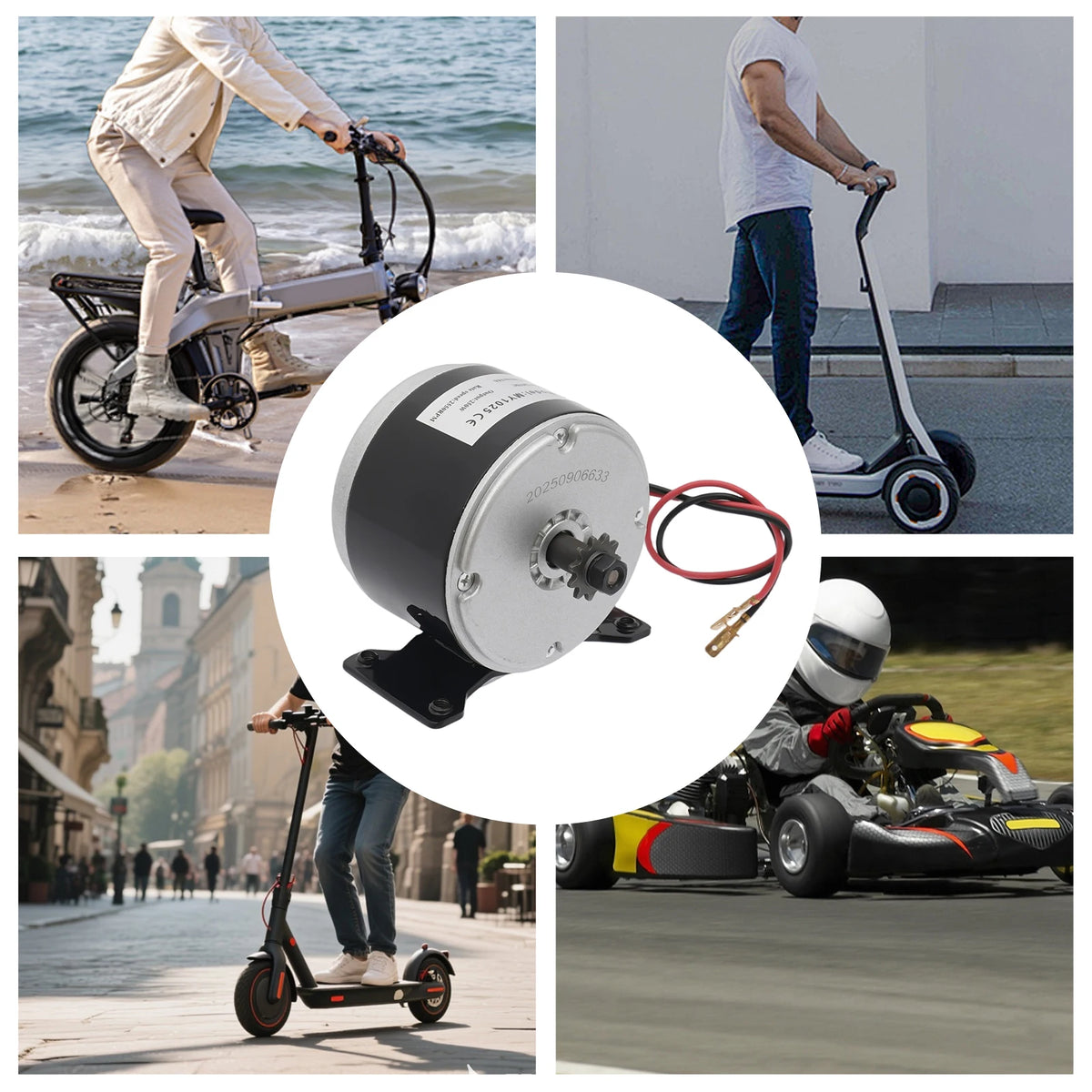 250W 24V Pure Copper Brushed Electric Scooter Motor