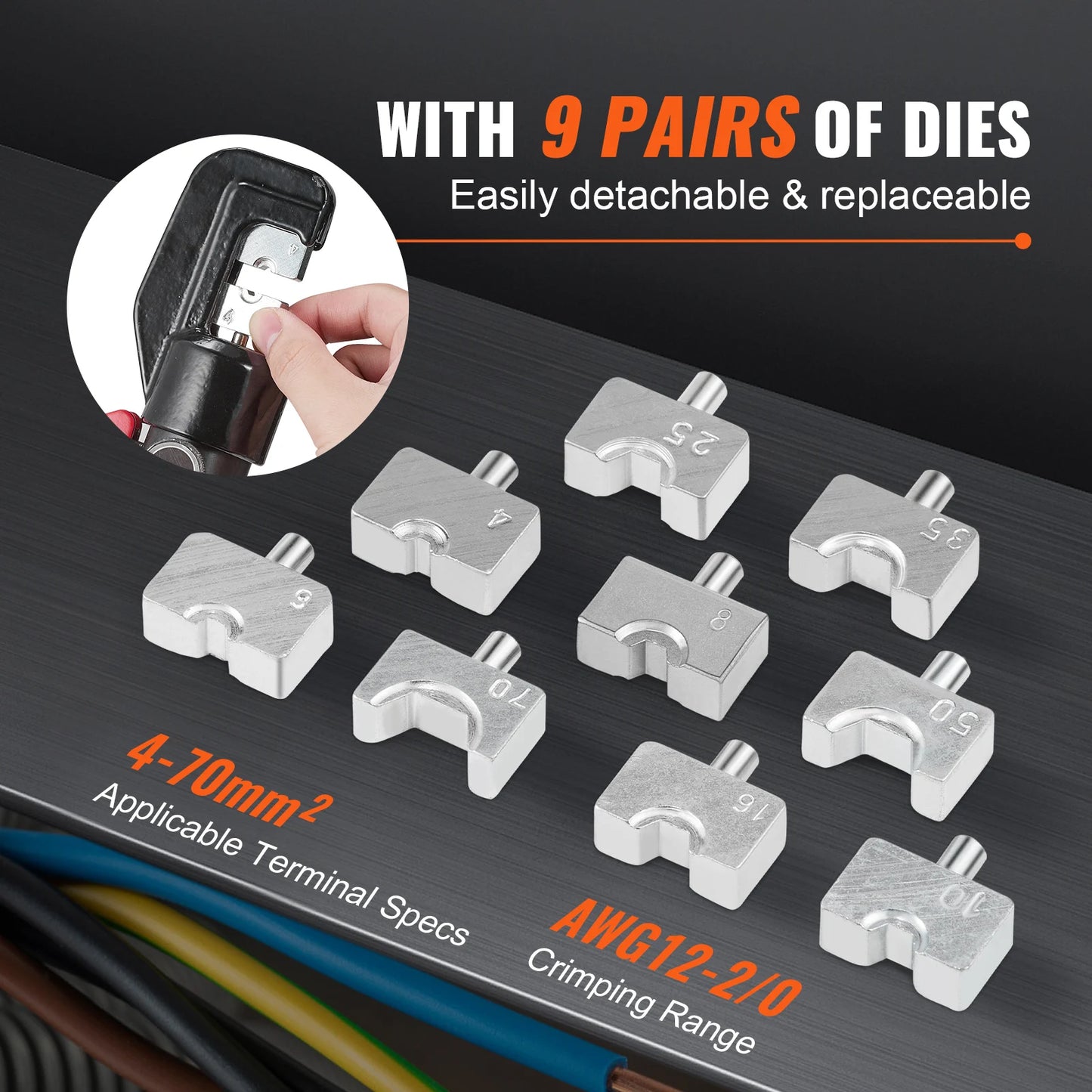 SucceBuy Hydraulic Cable Crimping Tool For Terminals