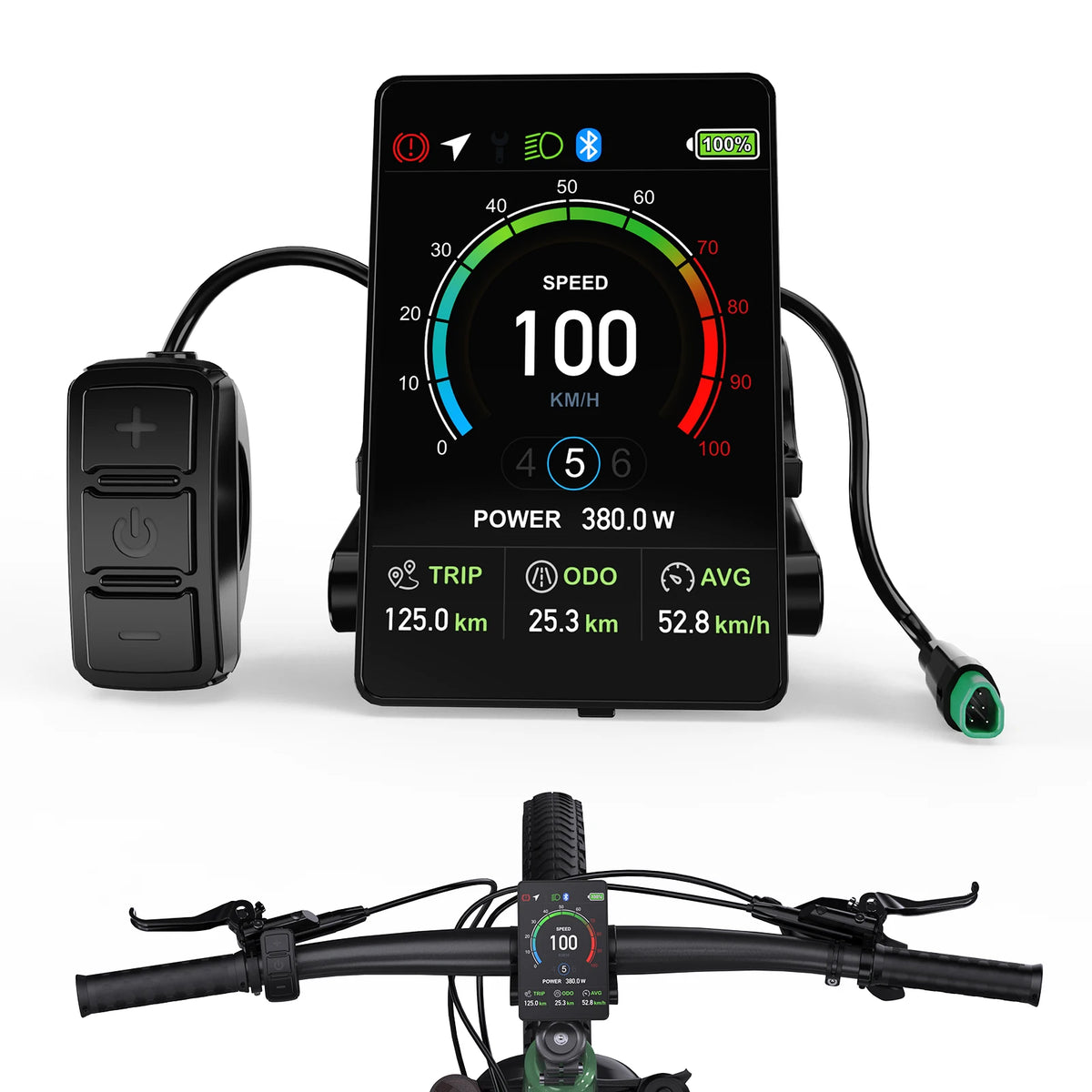 Varstrom Bafang Can Bus Ebike Display With Bluetooth Computer