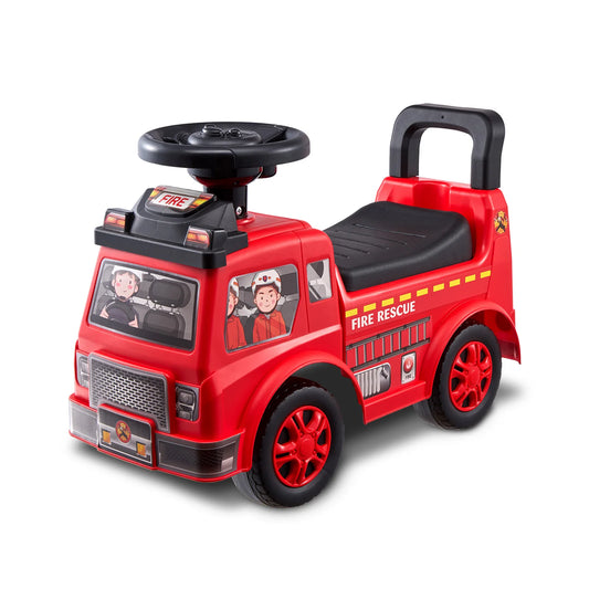 SucceBuy Kids Ride On Car With Music Steering And Storage
