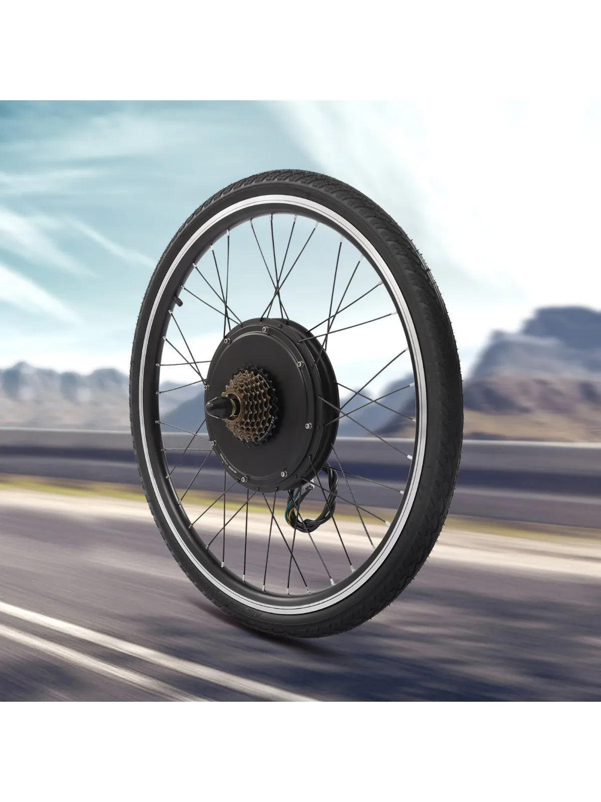 Bymaocar 48V 1000W Brushless Electric Bike Rear Wheel Conversion Kit