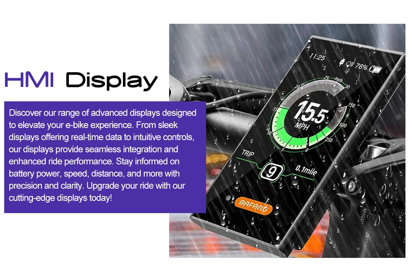 Varstrom Bluetooth Can Display Electric Bike Computer Bafang Motors