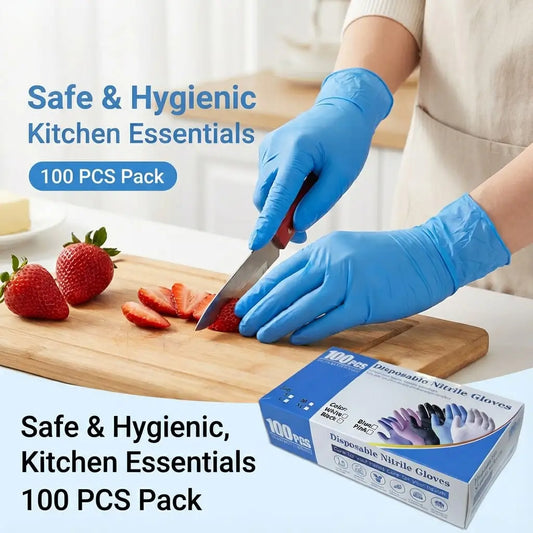 Food Safe Nitrile Disposable Gloves Latex Free Powder Free