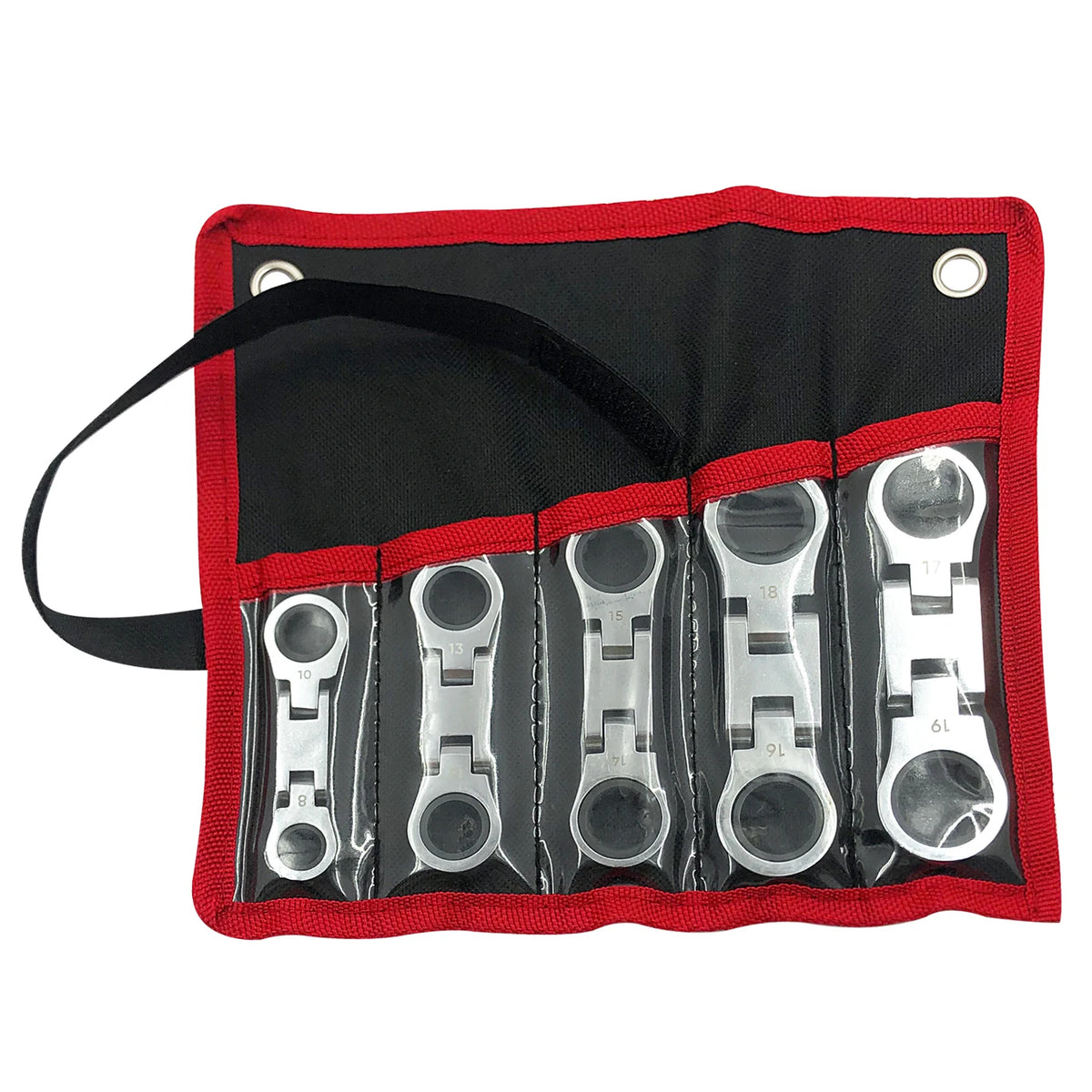 Goswift Carbon Steel Dual Flex Head Ratcheting Wrench Set