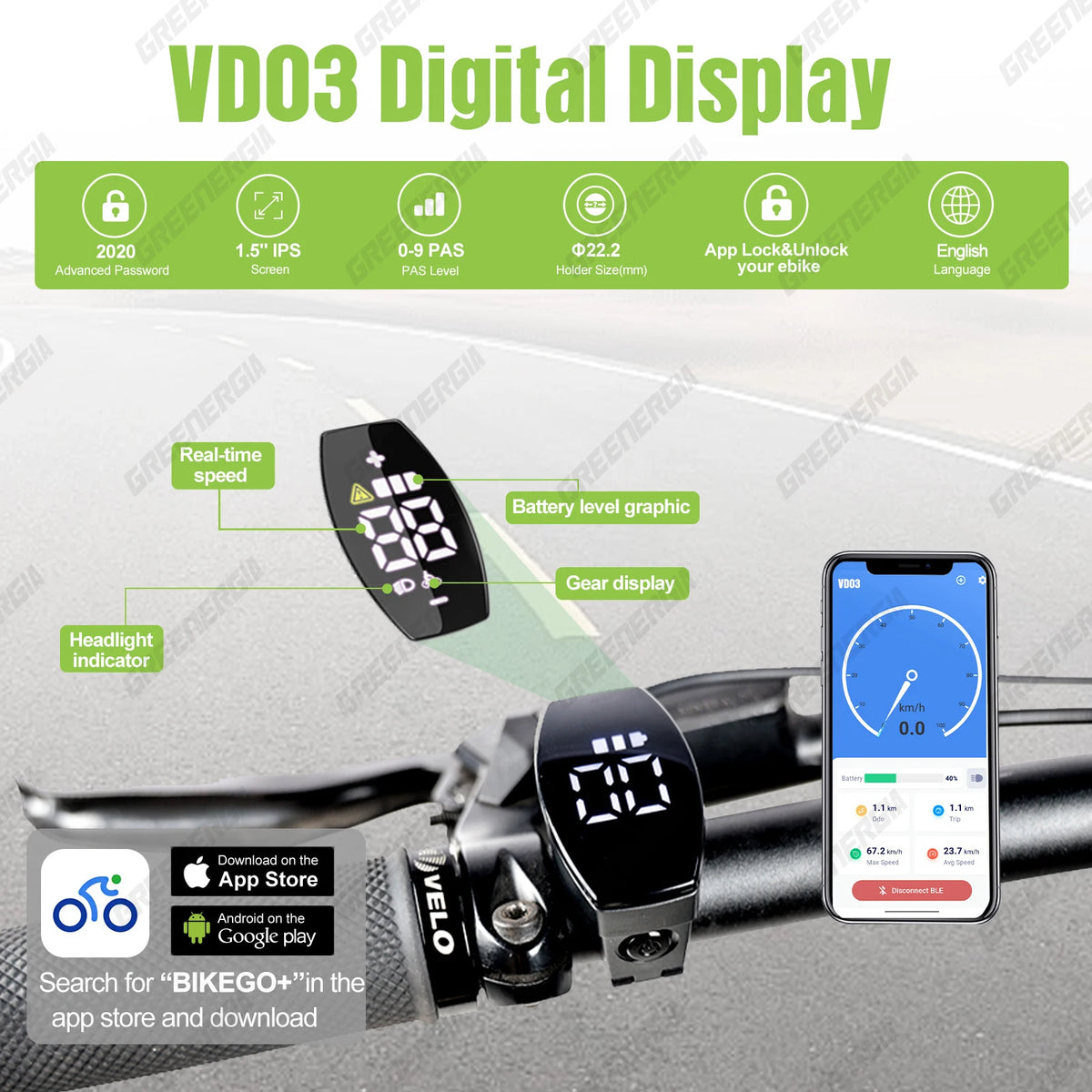 Varstrom Bafang Can Bus Ebike Display With Bluetooth Computer