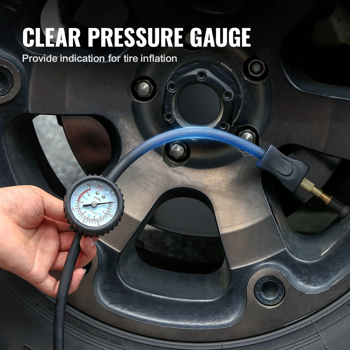 VEVOR Portable Tire Inflator Dual Cylinder Air Compressor Pump