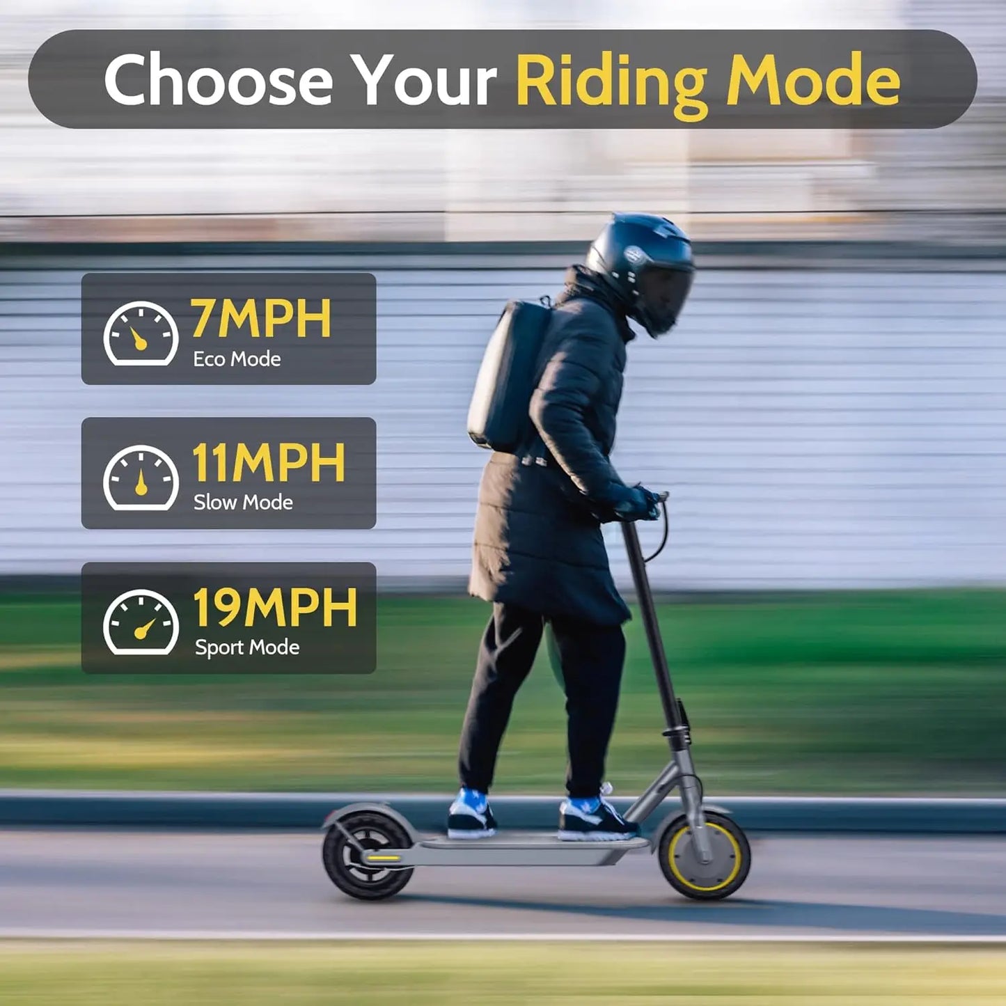 Aovopro Electric Scooter App Control Solid Tire Dual Brakes