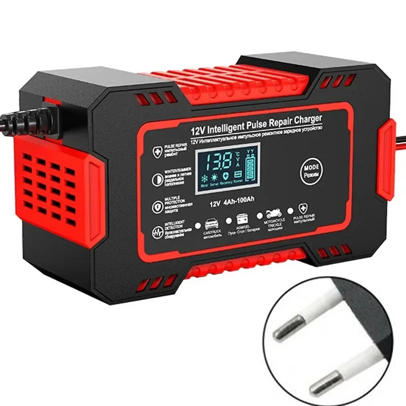 EAFC Automatic 12V 24V 8A Digital LCD Lead Acid Battery Charger