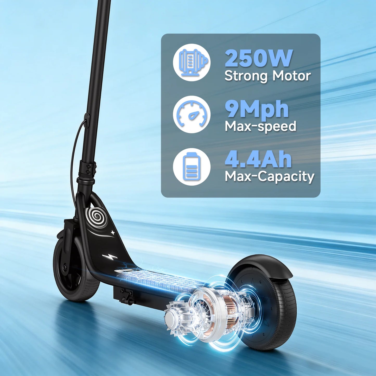 Ladped Kids Electric Scooter 250W Motor 10 Mile Range