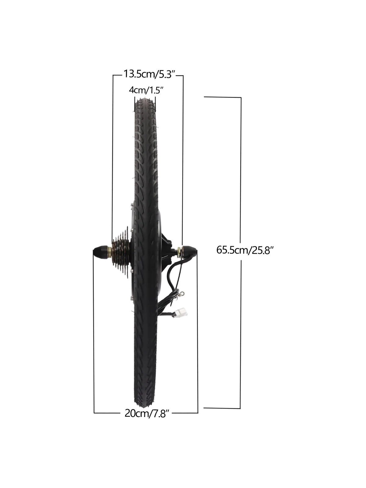 Bymaocar 48V 1000W Brushless Electric Bike Rear Wheel Conversion Kit