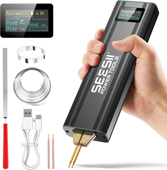 Seesii Handheld Spot Welder With Digital Display And Adjustable Gears