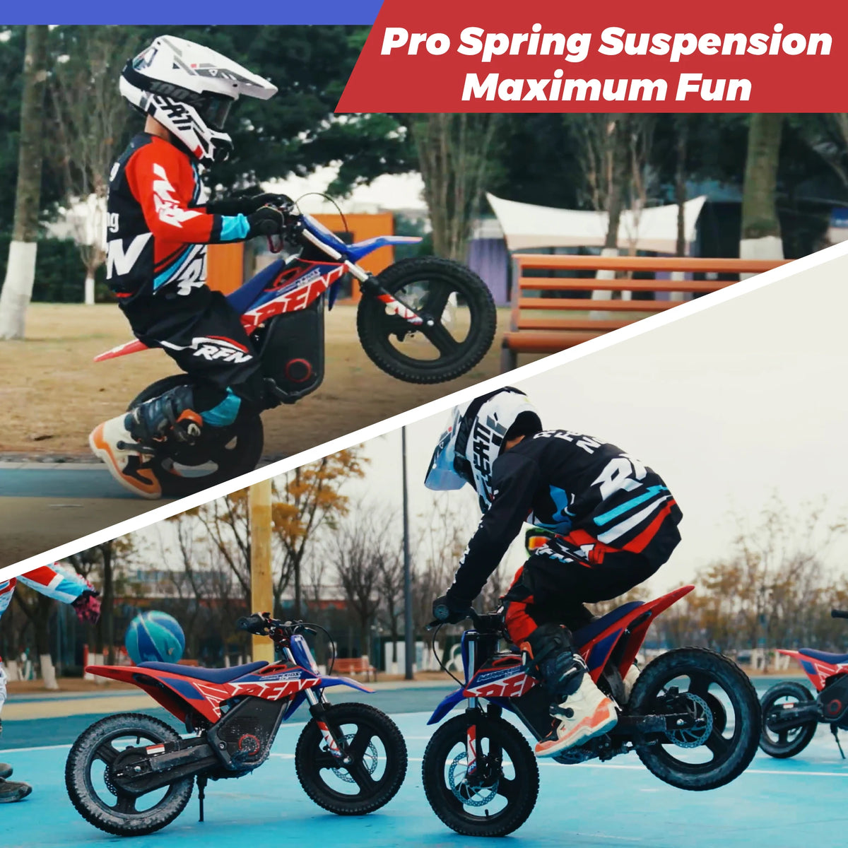 RFN Warrior Kids Electric Dirt Bike With Multi Speed Settings