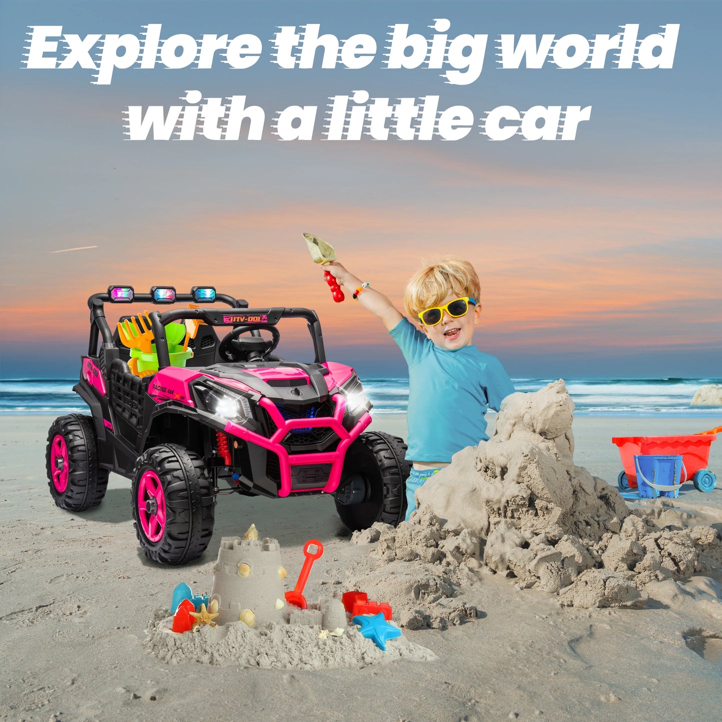 JOYRACER Two Seater Electric Remote Control Off Road Car