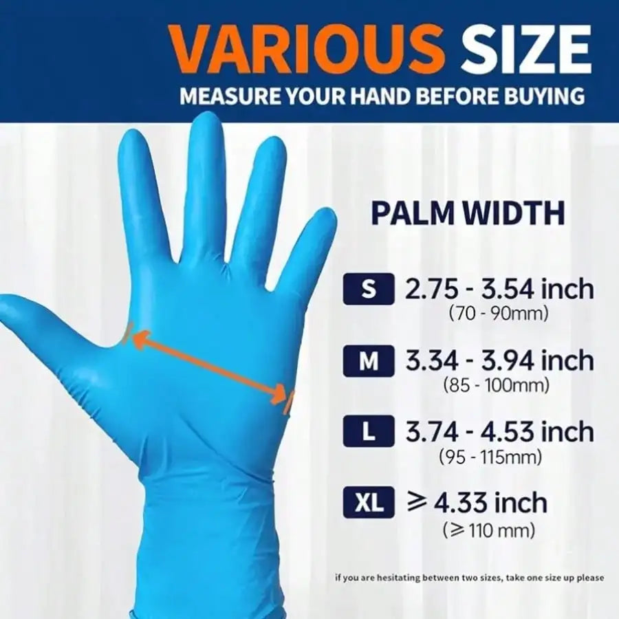 Food Safe Nitrile Disposable Gloves Latex Free Powder Free