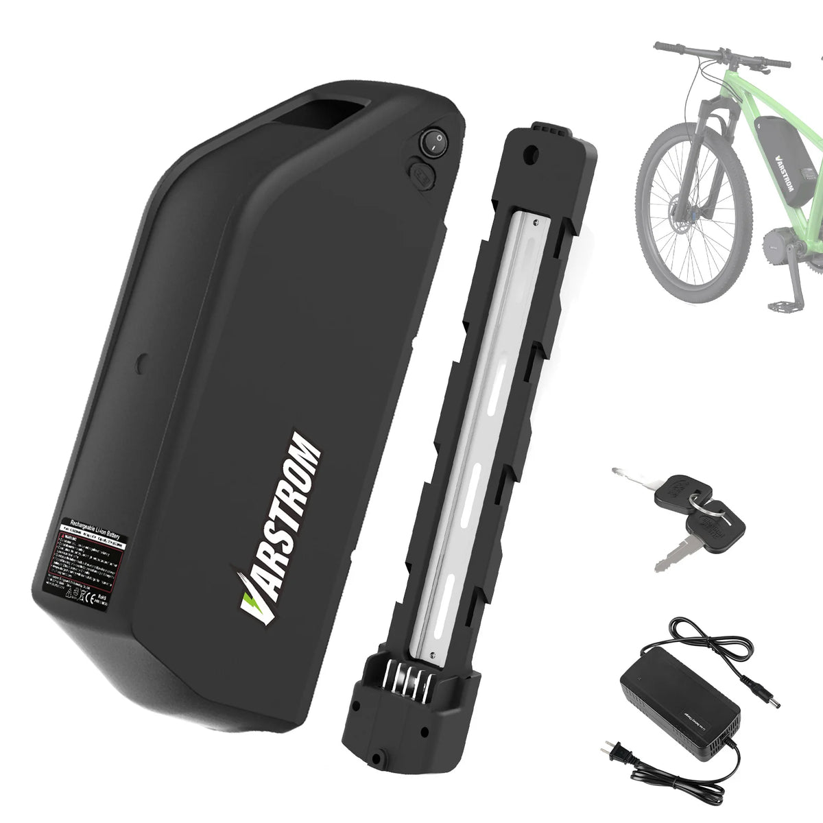 Varstrom Ebike Downtube Lithium Battery For Electric Bikes