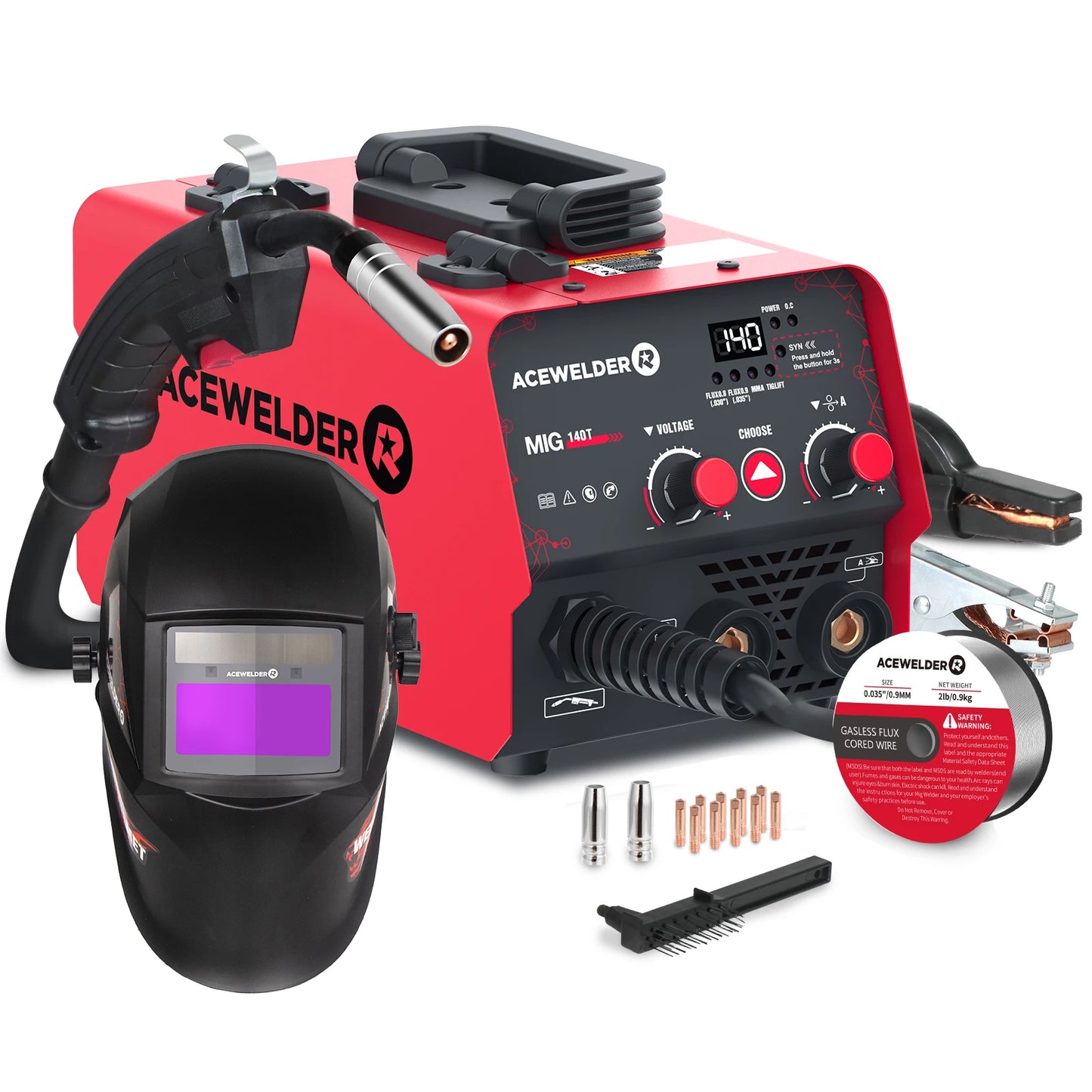 Acewelder 140a 3in1 Mig Arc Tig Inverter Welder Machine