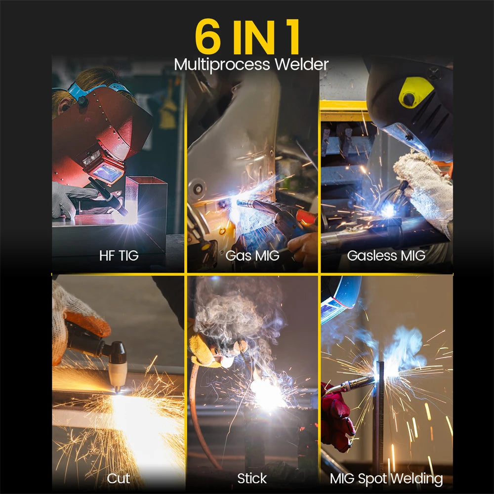 Hzxvogen 6 In 1 Multi Process Welder And Cutter Machine