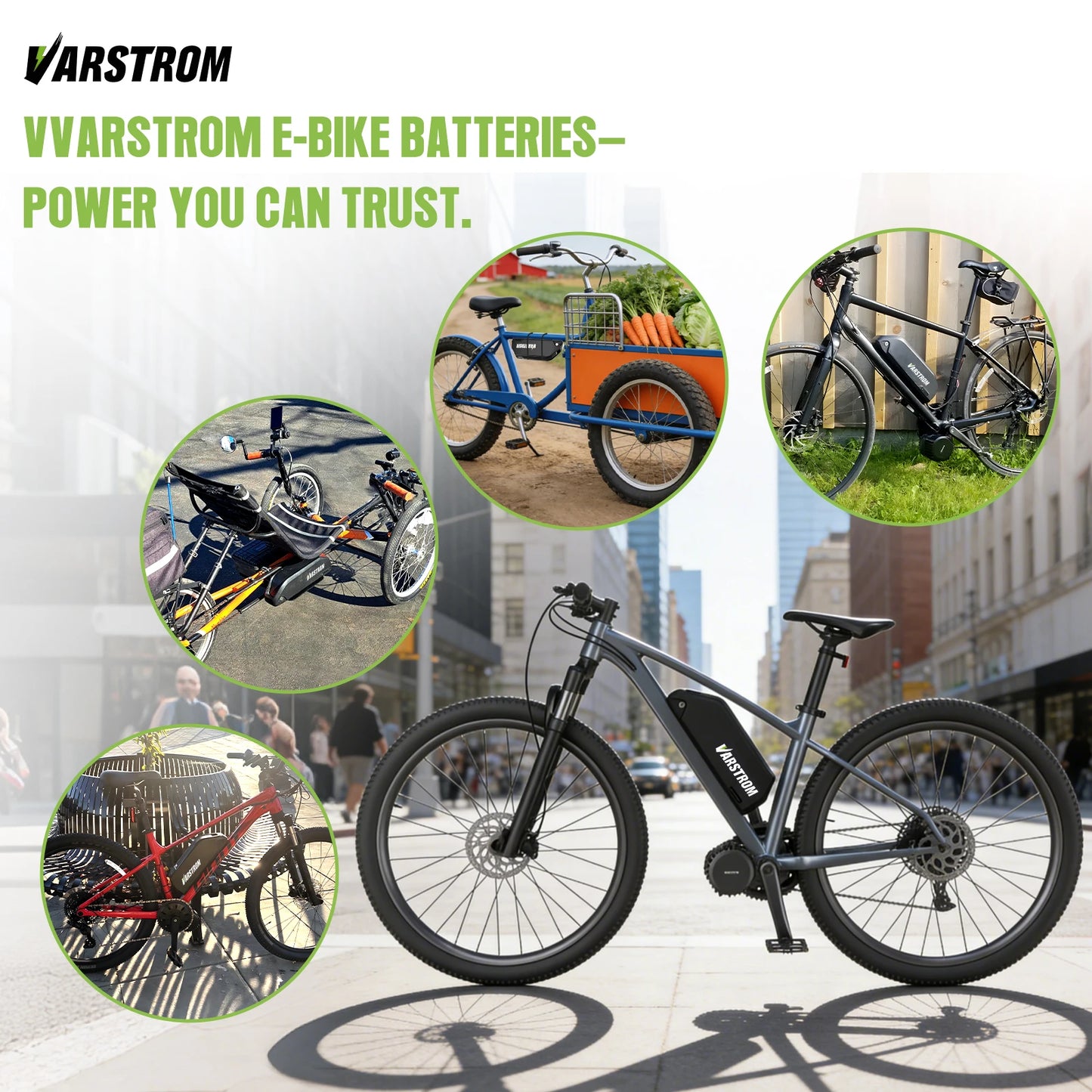 Varstrom Ebike Downtube Lithium Battery For Electric Bikes