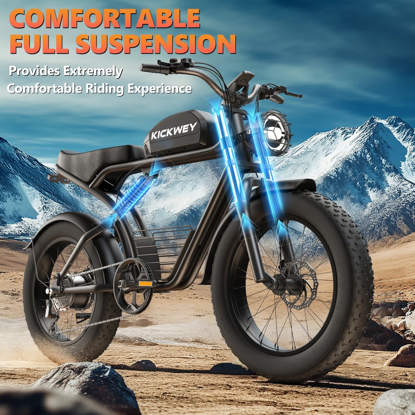 Kickwey K7 Pro Dual Motor Electric Mountain Adventure Bike